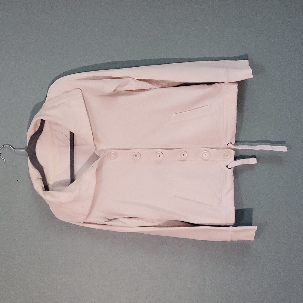 Eddie Bauer white button up sweatshirt